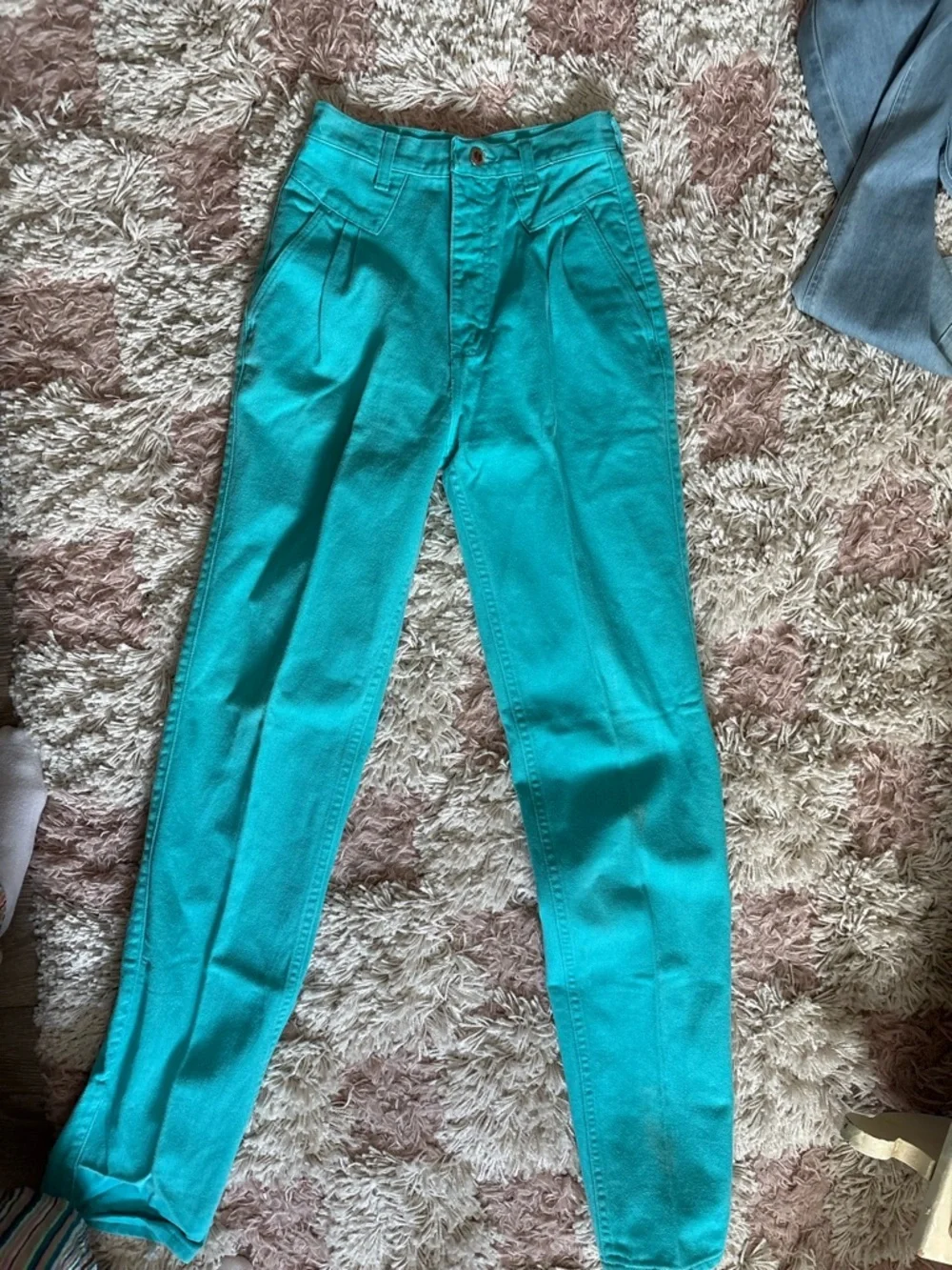 Wrangler Vintage Turquoise High-Waist Jeans
